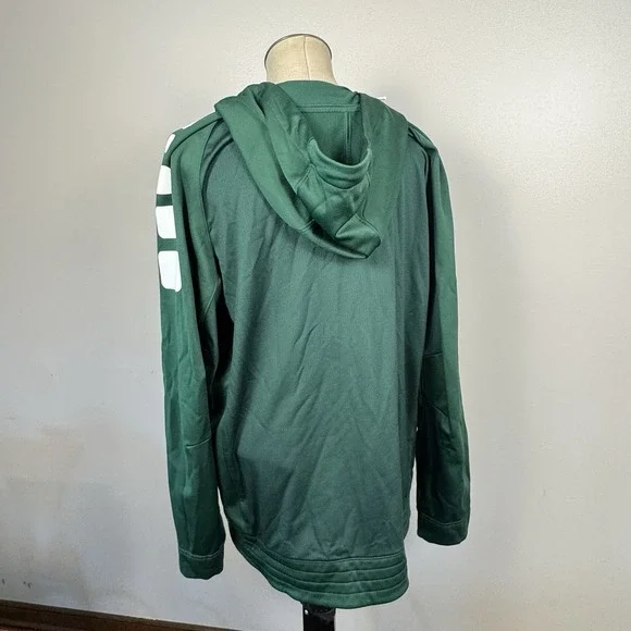 NIKE THERMA-FIT FULL ZIP HOODIE TRACK JACKET POLYESTER GREEN X-LARGE Tennis - Picture 2 of 8